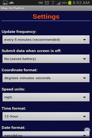 GPS跟踪 MapOnTheRun: GPS Tracking截图1