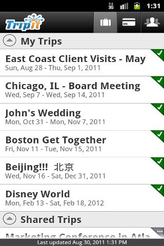 TripIt截图2