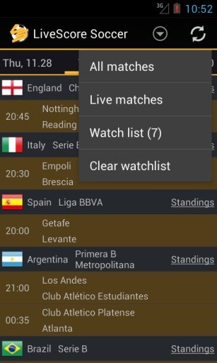 LiveScore Soccer截图5