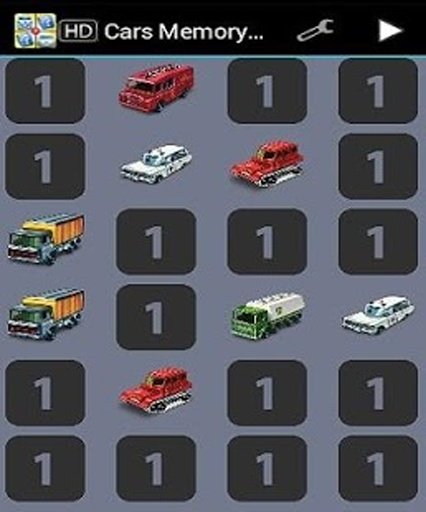 Cars Memory Games截图8