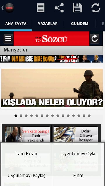 S&ouml;zc&uuml; Gazetesi Droid截图8