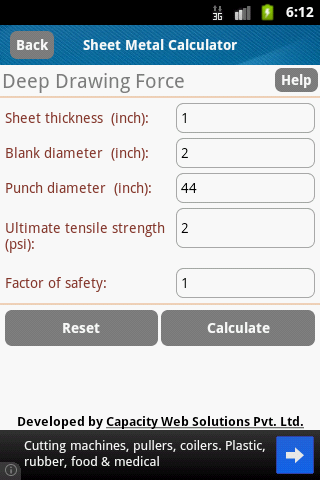 Sheet Metal Calculator截图4