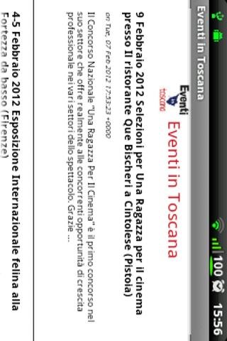 Rss Reader Eventi in Toscana截图2