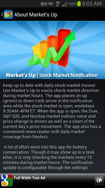 Market's Up Stock Notification截图1