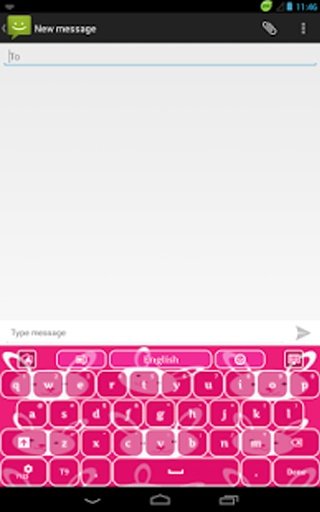 粉红色的兔子键盘截图3