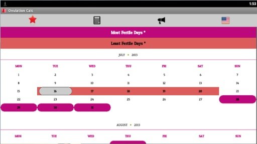 Fertile Days Calculator截图7