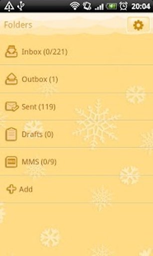 GO SMS Christmas Snow Theme截图1