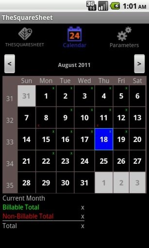 Timesheet - TheSquareSheetFree截图5