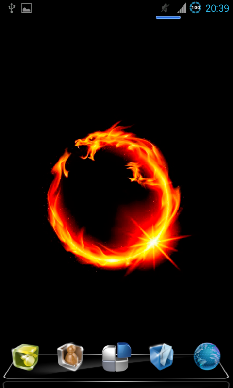 Dragon Fire Live Wallpaper 3D截图3