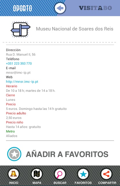 Oporto mapa offline gratis截图4