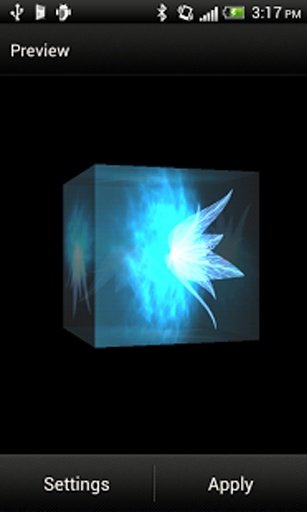 Ice Flower Cube 3D LWP截图1