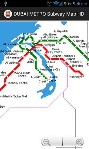 DUBAI METRO Subway Map HD截图3