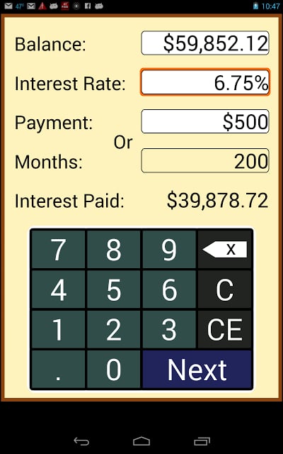 Payoff Calculator截图3