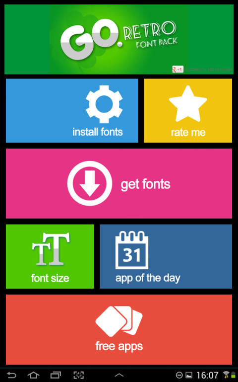 Go Launcher Retro Font Pack截图7