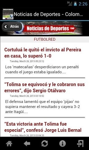 Noticias de Deportes - Colombia截图4
