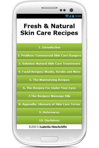 Natural Skin Care Recipes截图1