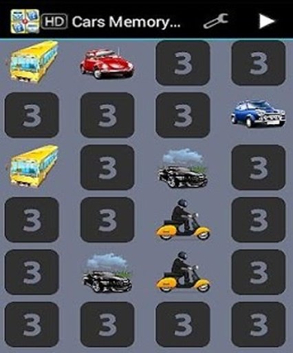 Cars Memory Games截图5