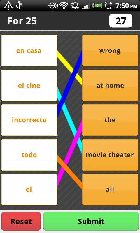 Spanish Vocab Match Free截图4