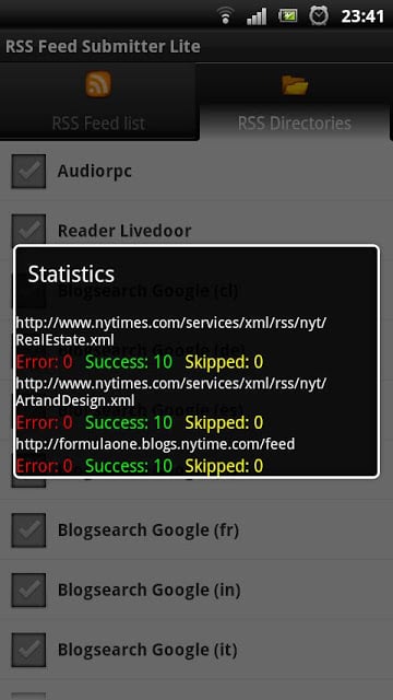 RSS Feed Submitter Lite截图7