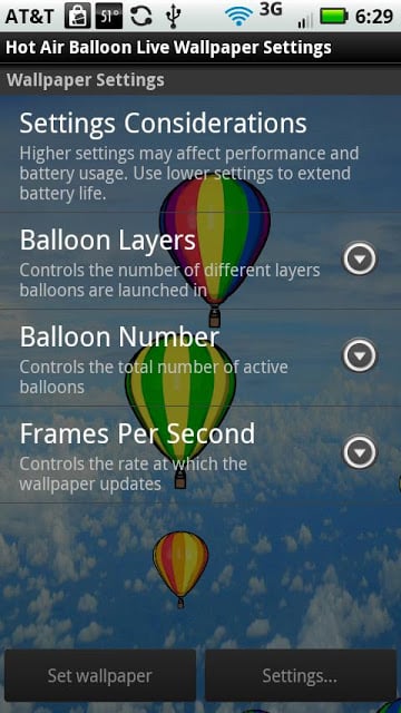 Free Hot Air Balloons LWP截图5