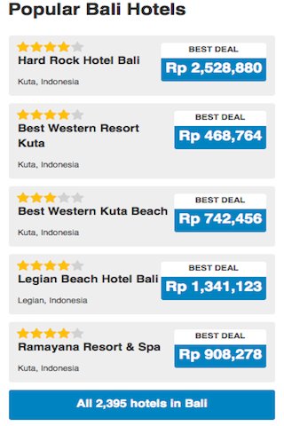 Bali Hotels Booking Cheap截图2