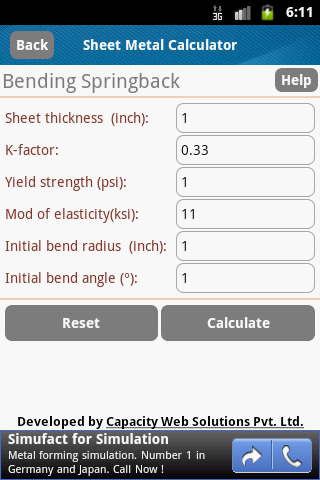 Sheet Metal Calculator截图11