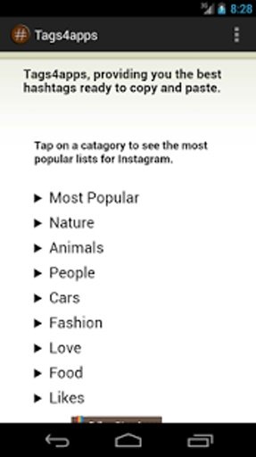 Tags4Apps Instagram hash tags截图4