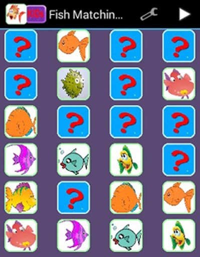 Fish Cartoon Matching Game截图1