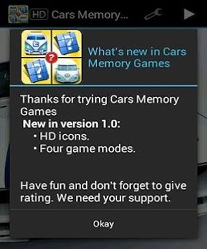 Cars Memory Games截图10