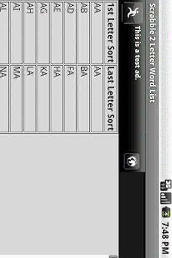 Scrabble 2 Letter Word List截图2