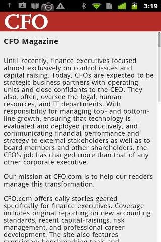 CFO Magazine Mobile截图4