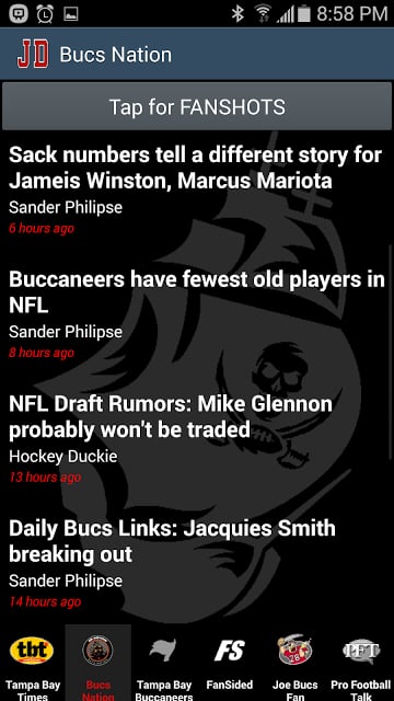 JD's Tampa Bay Buccaneers News截图2