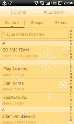 GO SMS Christmas Snow Theme截图6