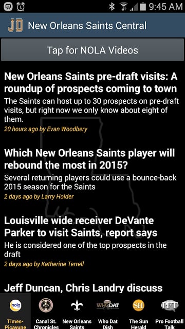 JD's New Orleans Saints News截图7