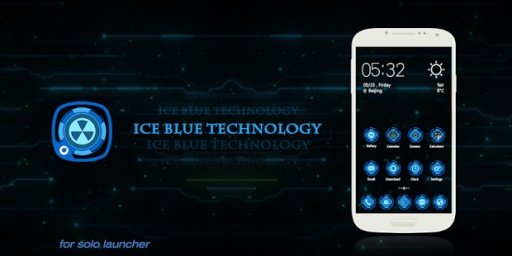 Ice Blue Technology Theme截图1