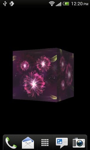 Niagara Flower 3D Cube LWP截图4