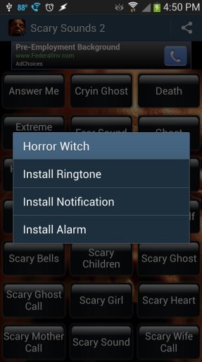 Scary Horror Ringtone Sounds 2截图3