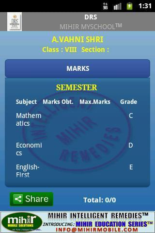 DRS Mihir MySchool截图2