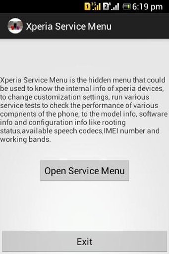 Xperia Service Menu截图3