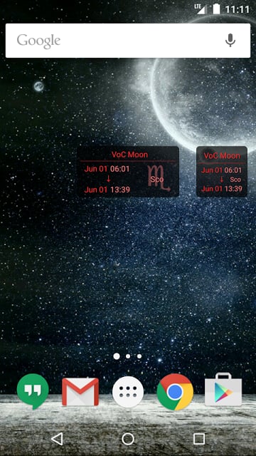 Simple VoC Moon Calendar Lite截图1