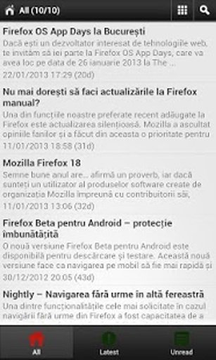 Mozilla Romania News Feeds截图1