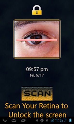 Eye Scanner Lock Screen Free截图6