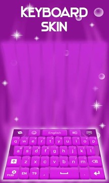 键盘皮肤紫截图