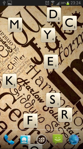 Letters Game Live Wallpaper截图2