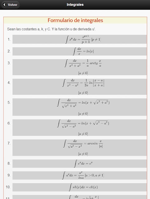 F&oacute;rmulas Matem&aacute;ticas截图6