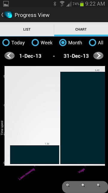 Time Log - track &amp; mange time截图6