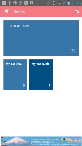Decks by OpenLanguage Japanese截图5