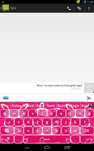 粉红色的兔子键盘截图4
