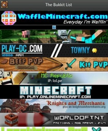 Minecraft Online Server Lists截图6