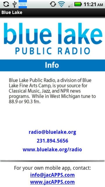 Blue Lake Public Radio截图1